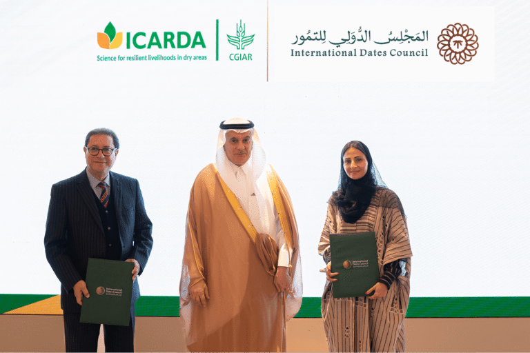 International Dates Council Signs Memorandum of Understanding with the International Center for Agricultural Research in the Dry Areas (ICARDA)